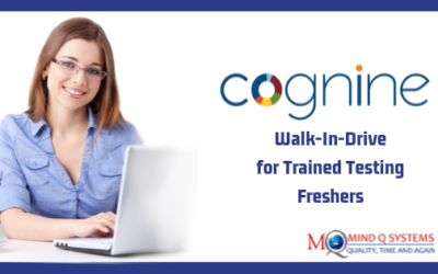 Cognine Walk-In-Drive for Trained Testing Freshers