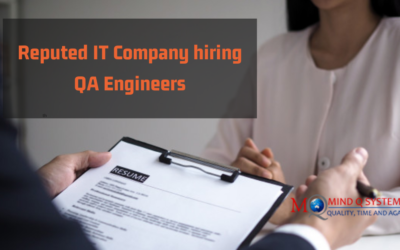 Reputed IT Company hiring QA Engineers
