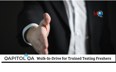 Qapitol QA Walk-In-Drive for Trained Testing Freshers