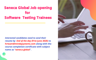 RECRUITMENT NOTICE FROM SENECA GLOBAL